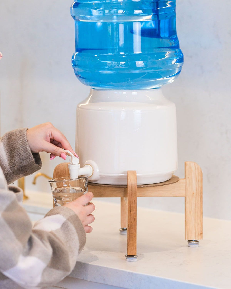 Summer Springs Spring Water White Ceramic Dispenser 