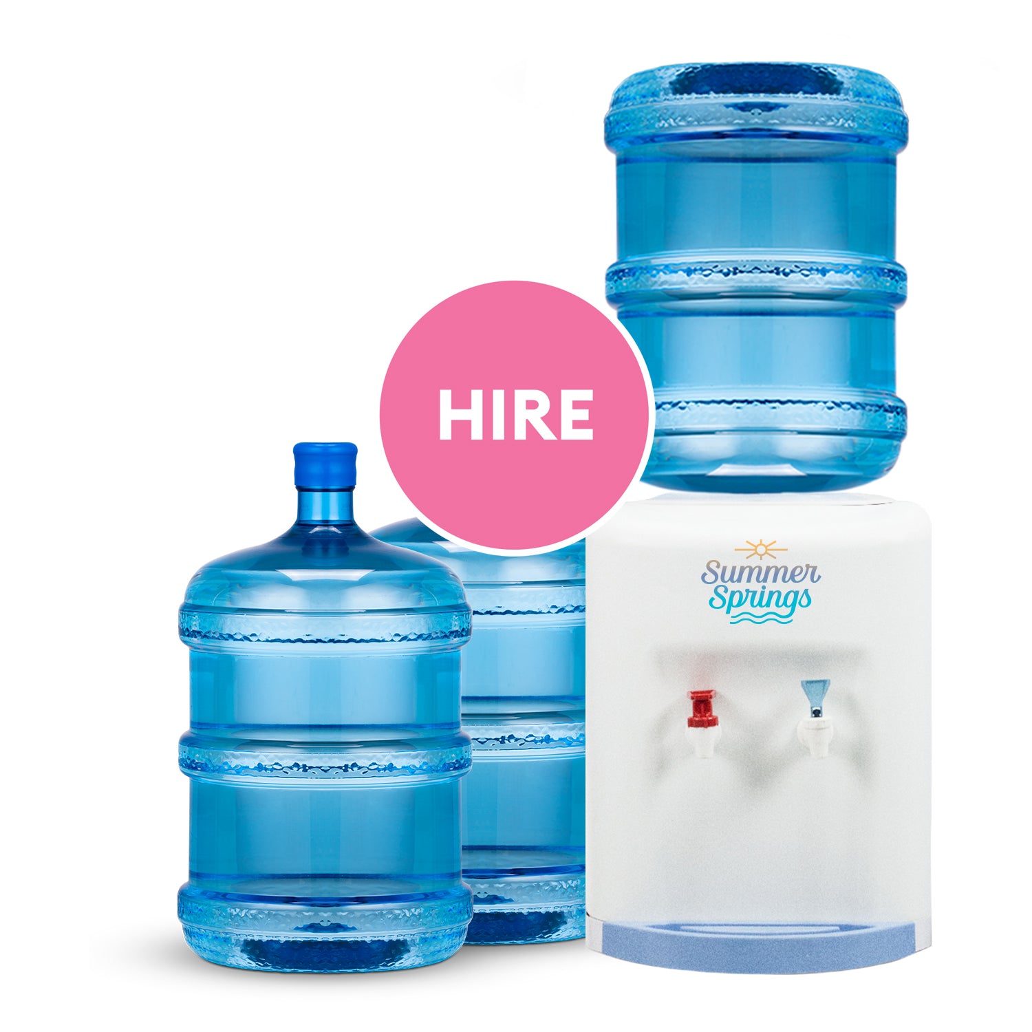 Benchtop Water Cooler (+ 3 free 15L bottles) - Annual Hire