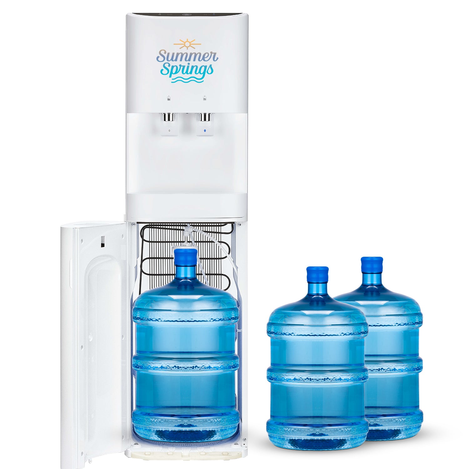 Premium Water Cooler (White) – Bottom Loaded (+ 3 free 15L bottles) - Annual Hire