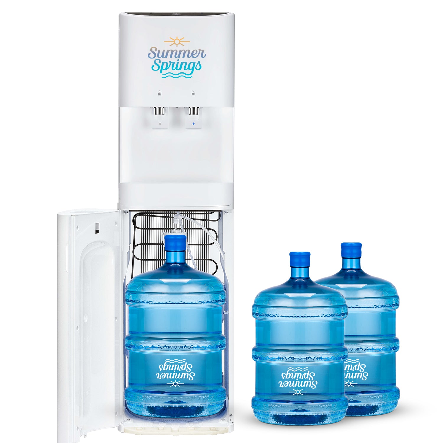 Premium Water Cooler (White) – Bottom Loaded (+ 3 free 15L bottles) - Annual Hire