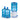 Blue Ceramic Pack (Ceramic Dispenser + 3 x 15L bottles)