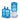 Blue Ceramic Pack (Ceramic Dispenser + 3 x 15L bottles)