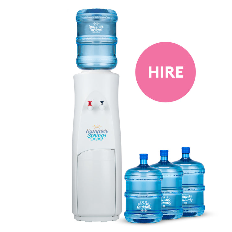 Water cooler on annual hire for home and office, NSW delivery, Summer Springs